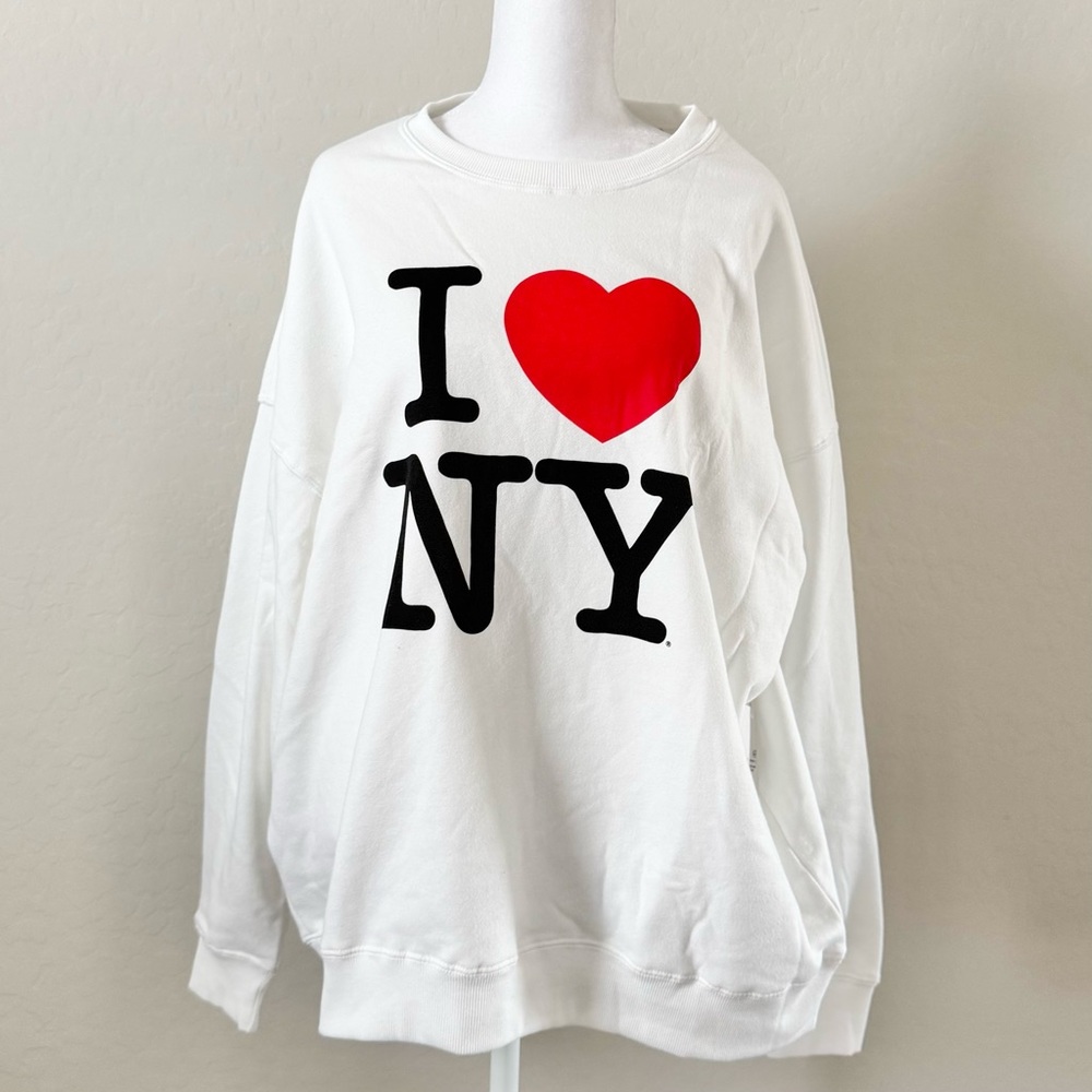 Forever 21 “I Love NY” White Sweatshirt